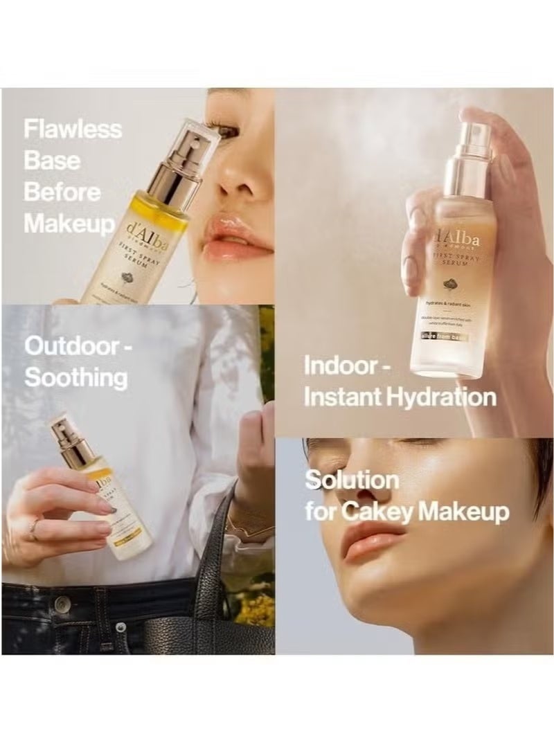 Alba White Truffle First Spray Serum (Vegan), glowy hydrating serum face mist, dalbamist, Pack Of 1, 3.38 fl oz - Image 4